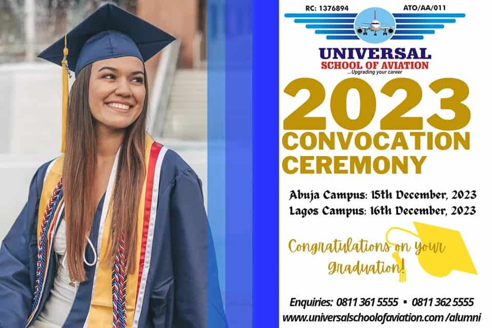 Universal School of Aviation Convocation Ceremony 2023 • MySchoolGist