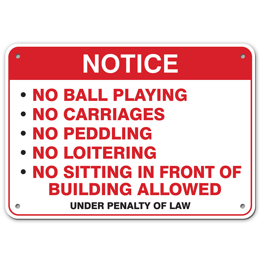 PROPERTY RULES SIGN My Sign Station