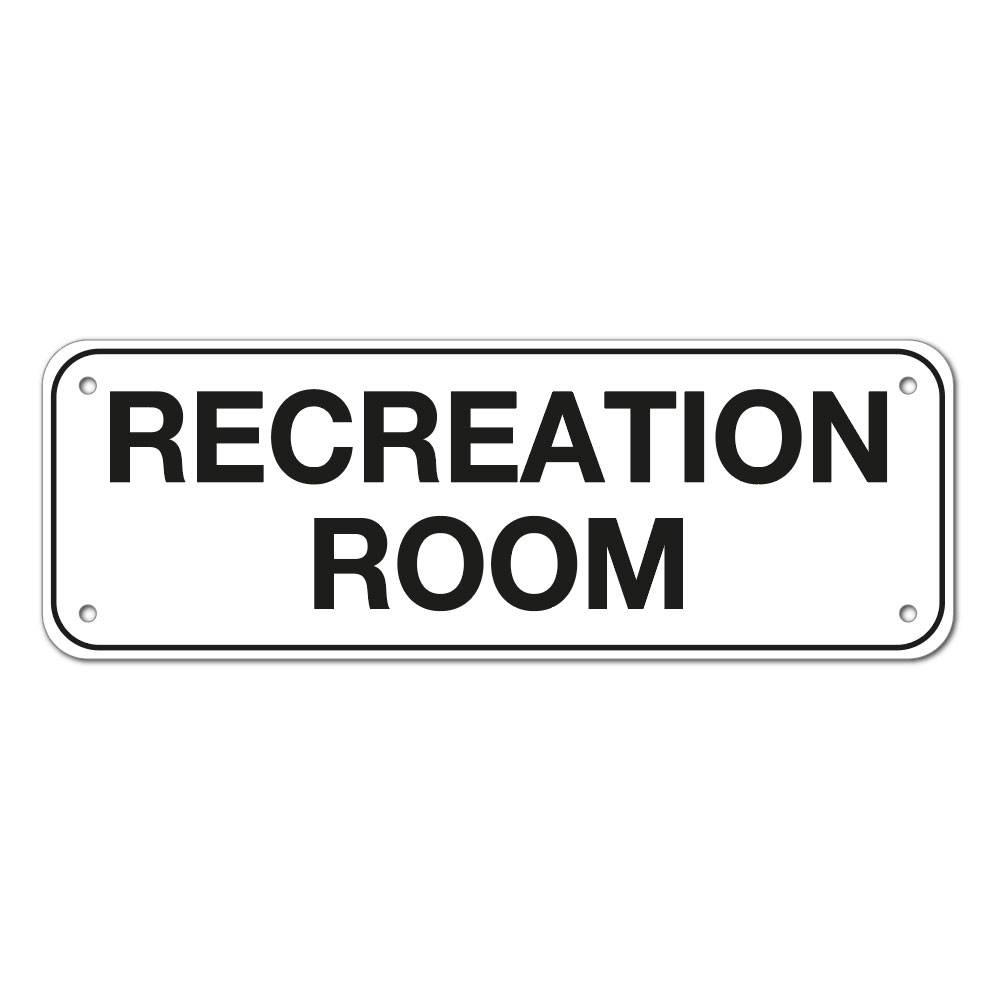 RECREATION ROOM SIGN My Sign Station