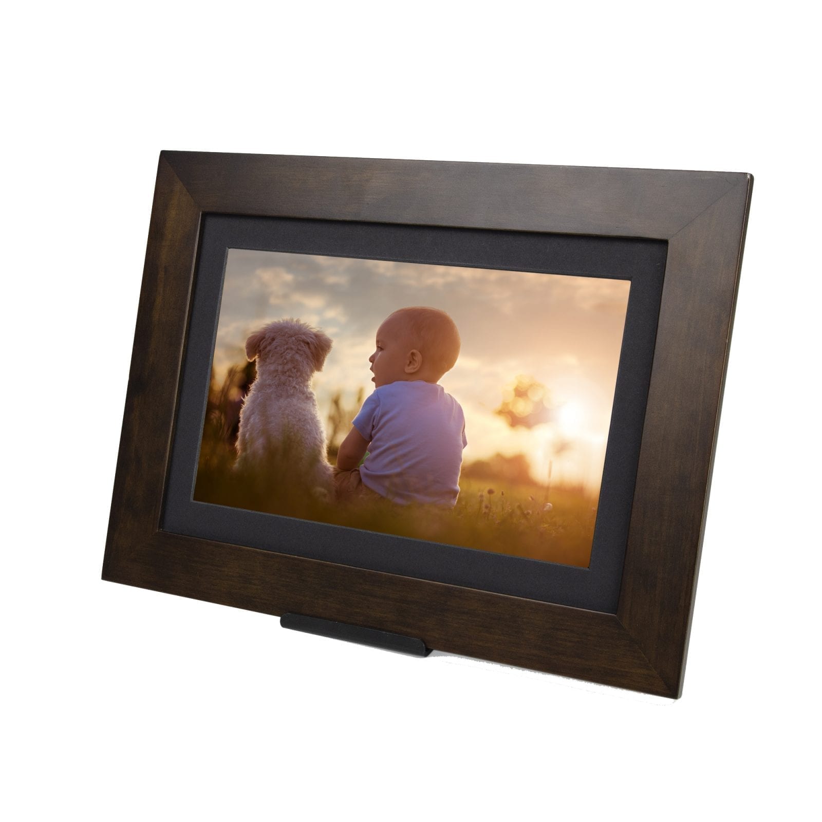 PhotoShare Friends and Family Smart Frame 8" Espresso Simply Smart Home