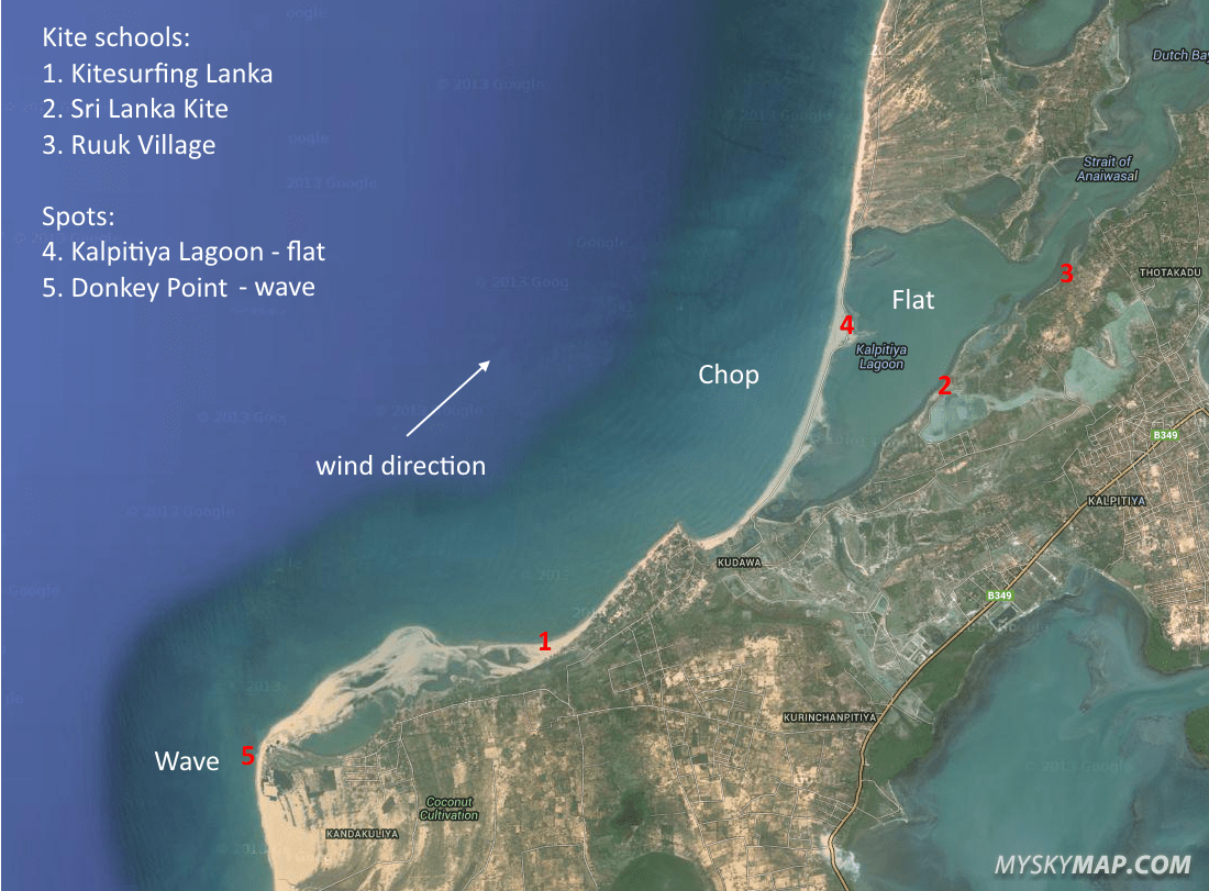 Sri Lanka Kitesurfing in Kalpitiya My Sky Map Blog
