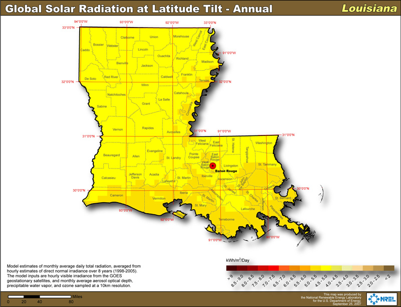 Louisiana Solar Power Info