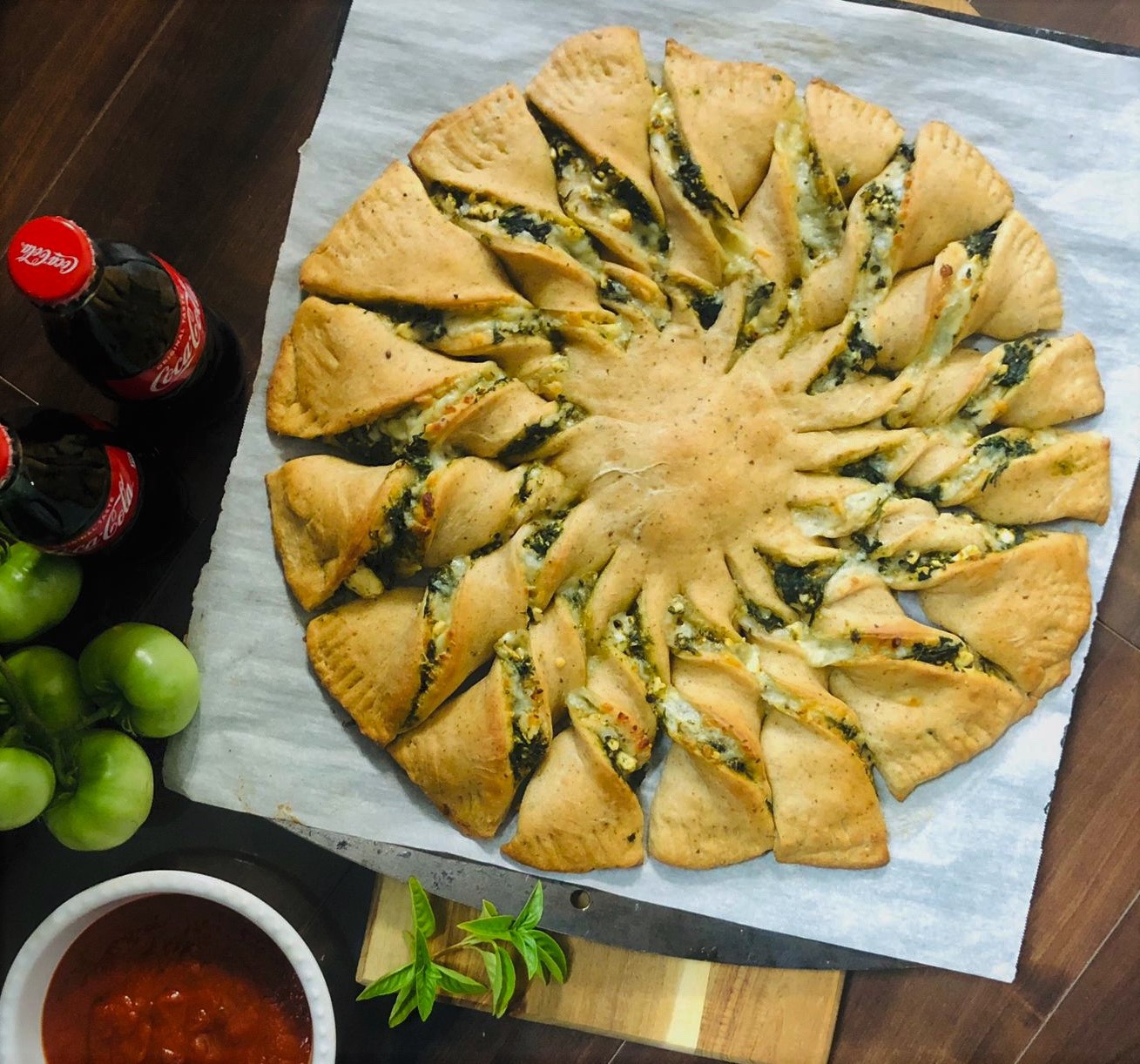 Spinach and Feta Tarte Soleil My Spice Trail