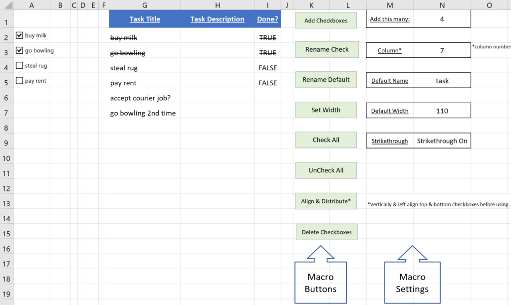use vba to name checkboxes My Spreadsheet Lab