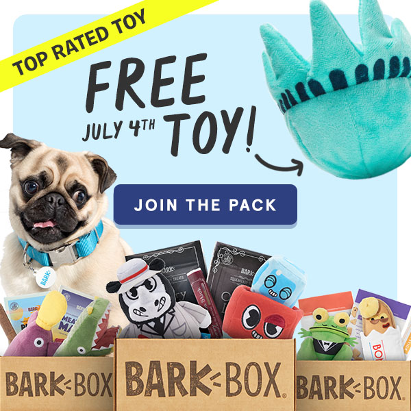 BarkBox Coupon Free Toy With Your First Box! MSA