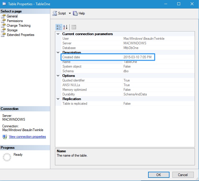 SQL Server Find Table Creation Date My Tec Bits