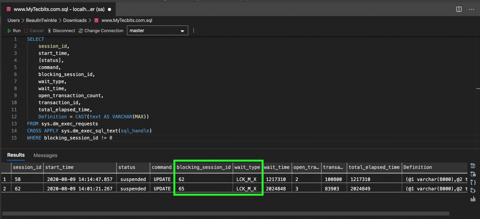TSQL query to find deadlocks in SQL Server My Tec Bits