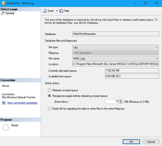 Shrink Transaction Log File In SQL Server My Tec Bits