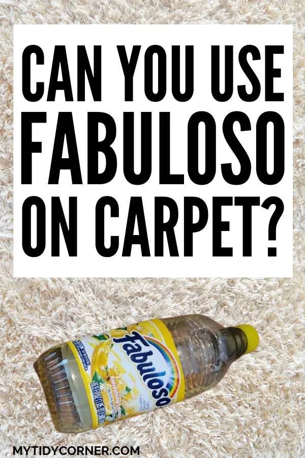 Can I Use Fabuloso on Carpet?