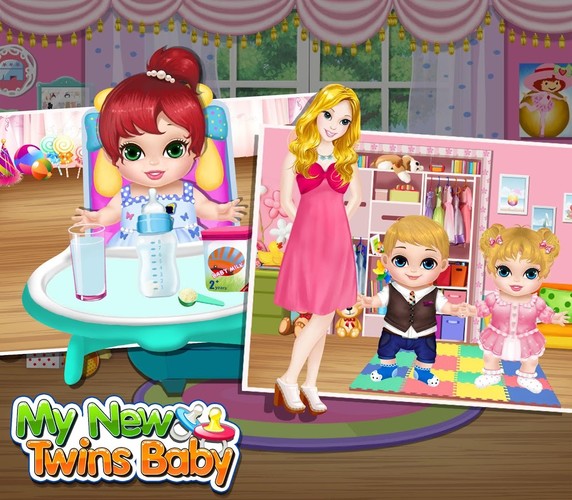 Free My New Baby Twins cell phone game