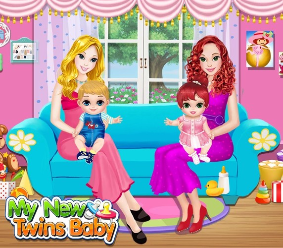 Free My New Baby Twins cell phone game