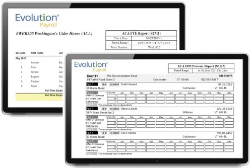 ACA Reporting Tool TPG Evolution Software TPG Payroll Services