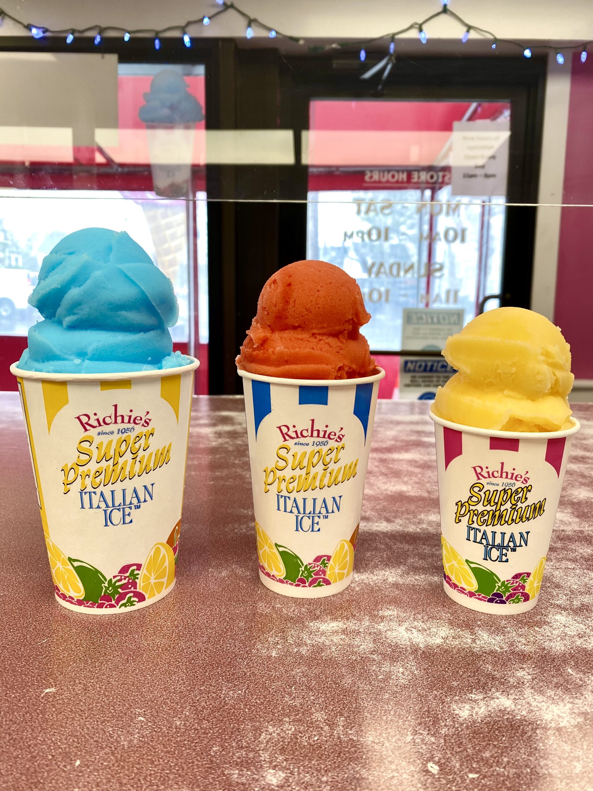 Menu Treadwell's Ice Cream
