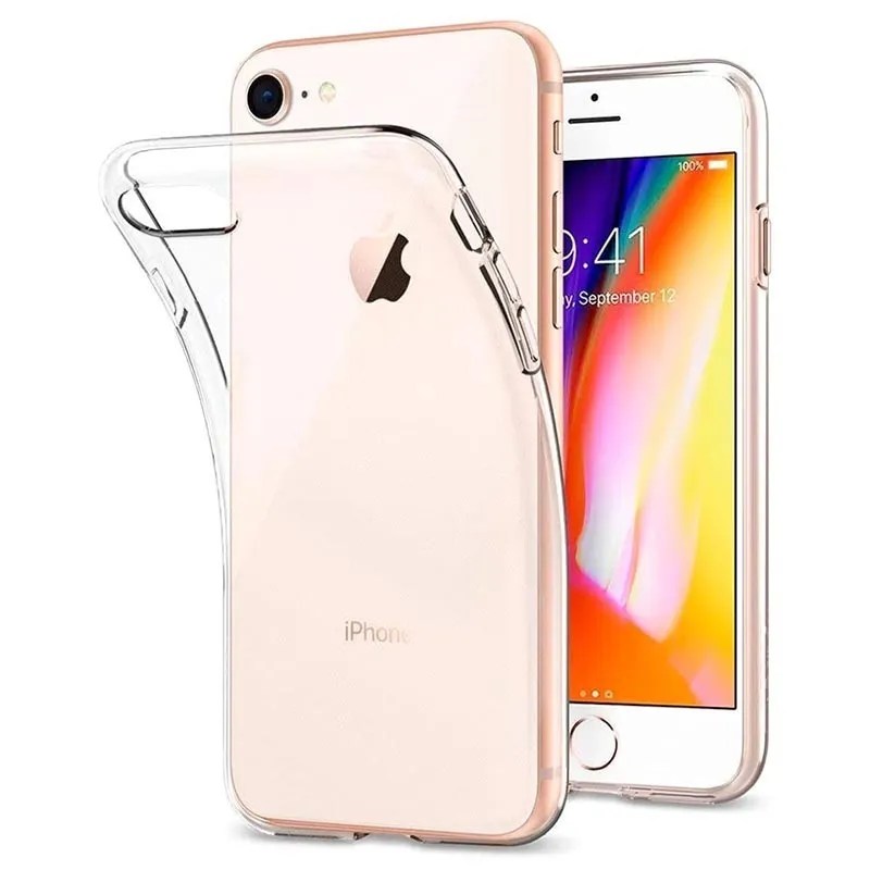Antislip Iphone 7/8/Se (2020)/Se (2022) Tpu Hoesje - Doorzichtig