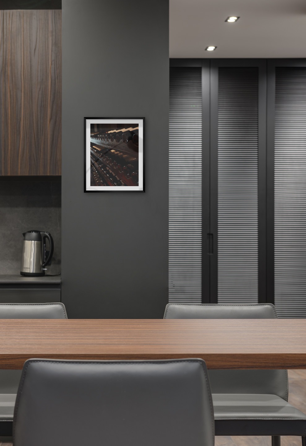 Picture frames in kitchens
