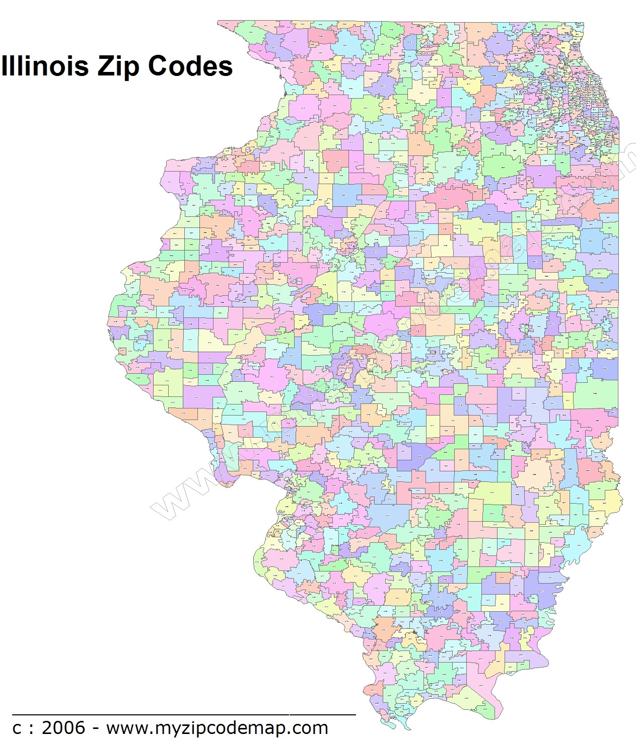 Northern Illinois Zip Code Map Illinois Zip Code Maps - Free Illinois Zip Code Maps