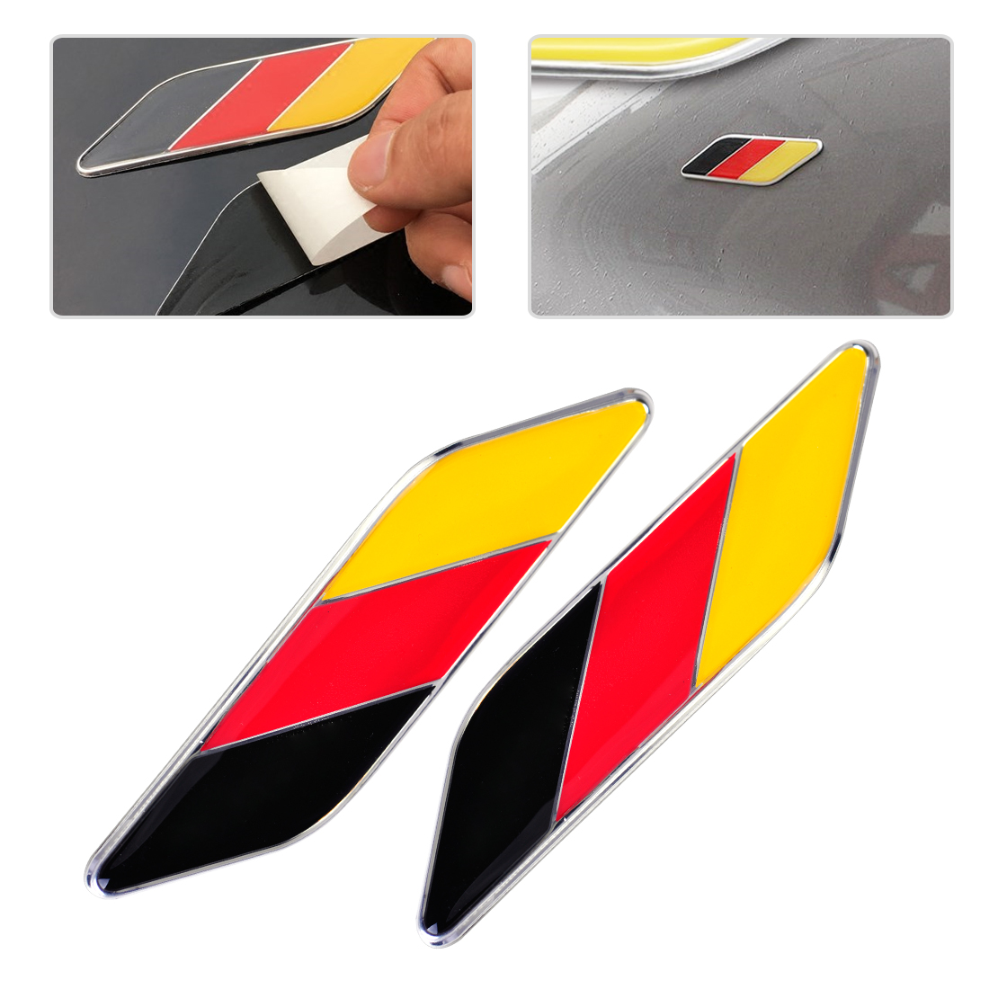 Car & Truck Parts Automotive Germany flag Aluminium Metal Badge Decal