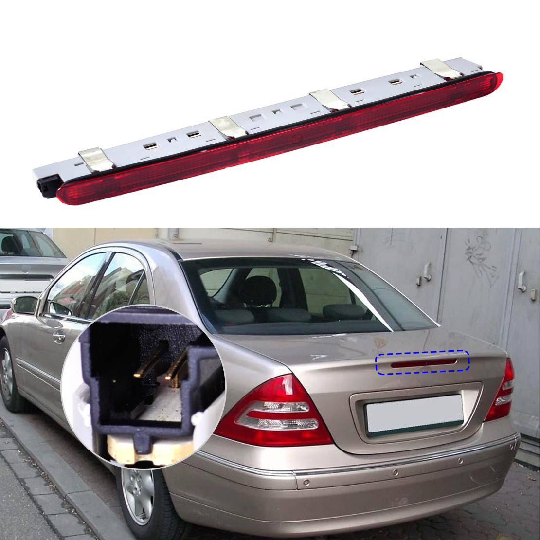 Rear Tail Third Brake Light fit for Mercedes Benz C Class W203 C240