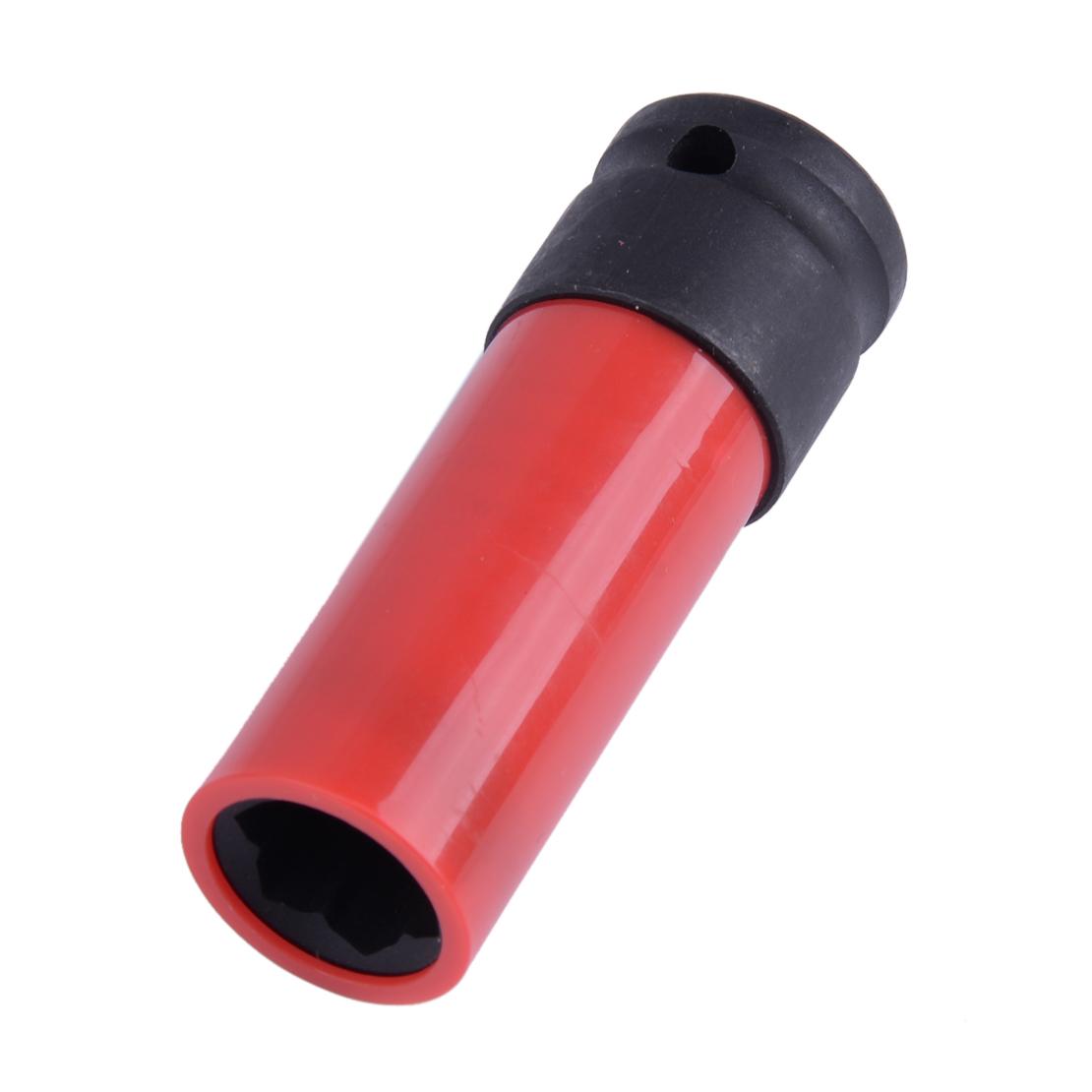 Kit 17mm Wheel Lug Nut Socket 6Point Convex Flower Head Fit for