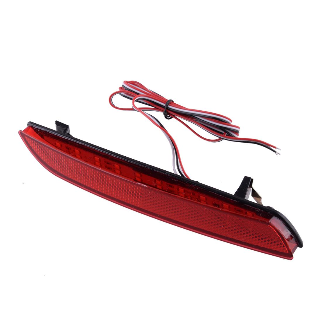 2xLED Rear Bumper Reflector Tail Brake DRL Light Fit For Honda Odyssey