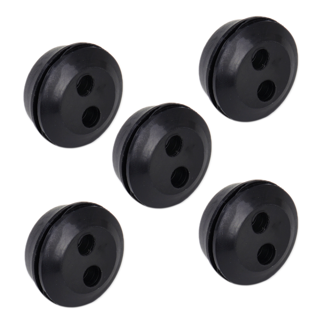 5pcs Fit for Trimmer Lawn Mower 25mm 2 Hole Fuel Gas Tank Grommet
