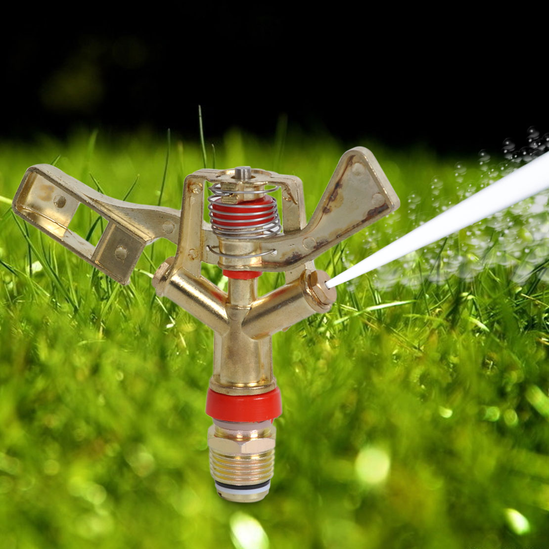 1/2" Zinc Alloy impact sprinkler Garden Lawn Grass Full Circle Water