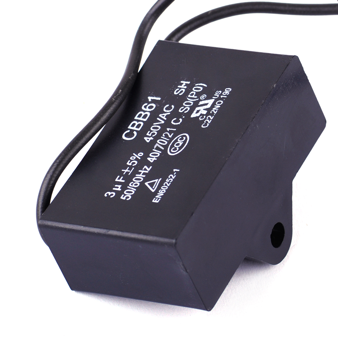 2X CBB61 3uF 450V AC 50/60Hz Kondensator Capacitor Fan Motor Start 2
