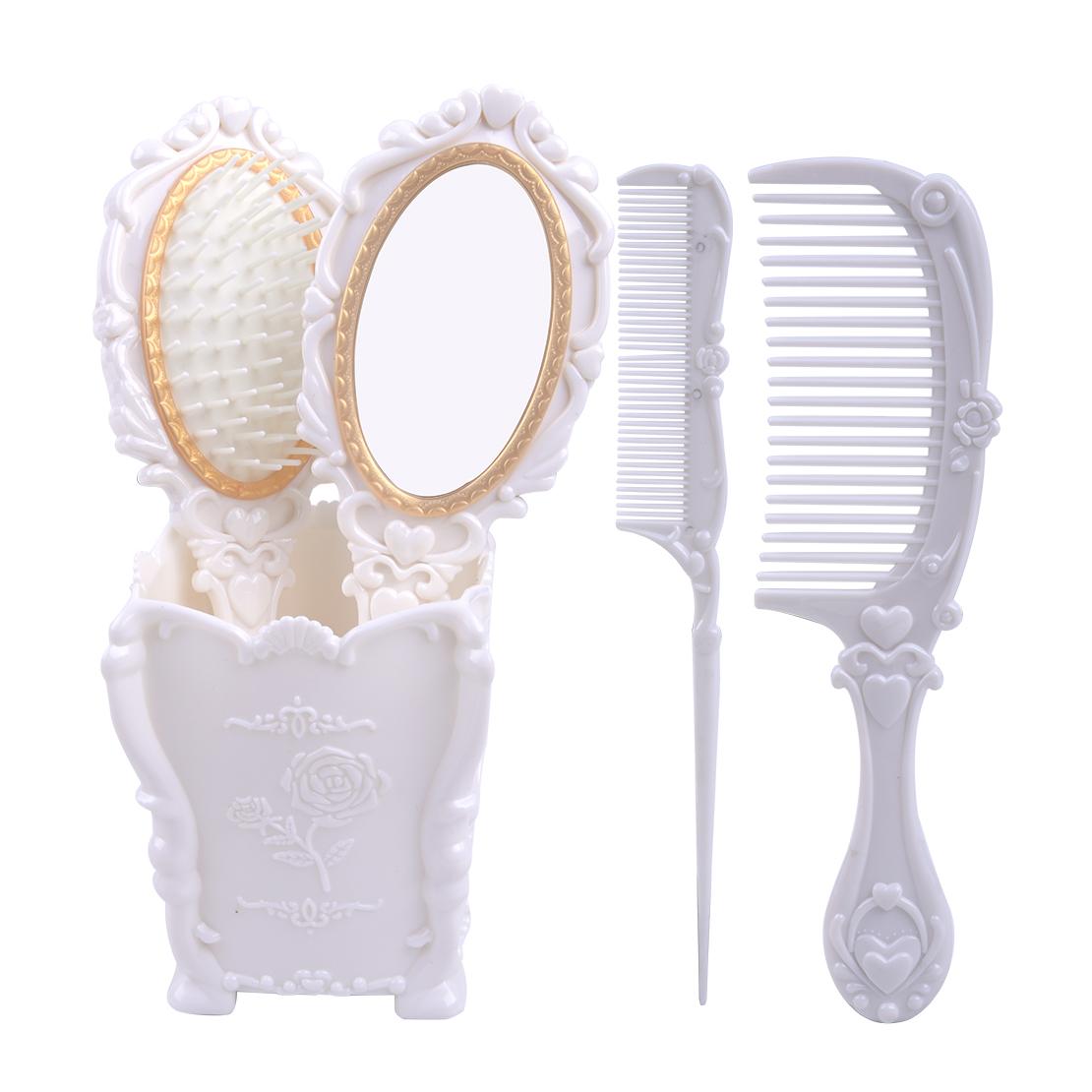 4x Daily Use Hair Comb Brush Set Fit For Women Girls Ladies With