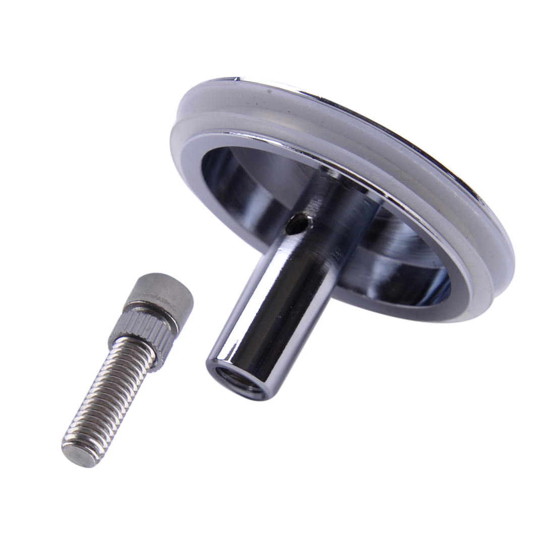 44mm Chrome Easy Pop Up Basin Waste Bathroom Sink Push Button Plug Bolt