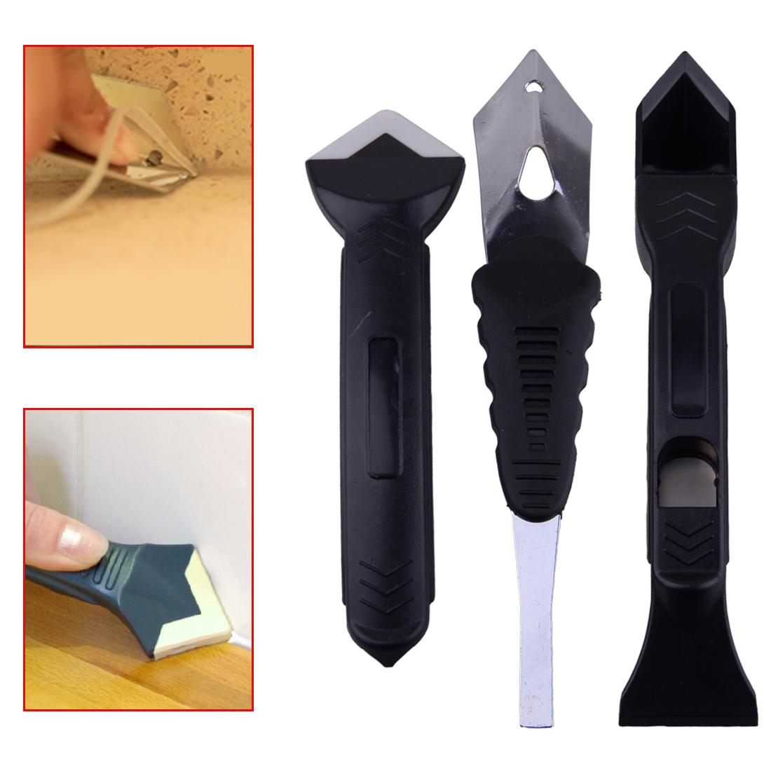 3x Silicone Scraper Caulking Grouting Sealant Finishing Cleaning