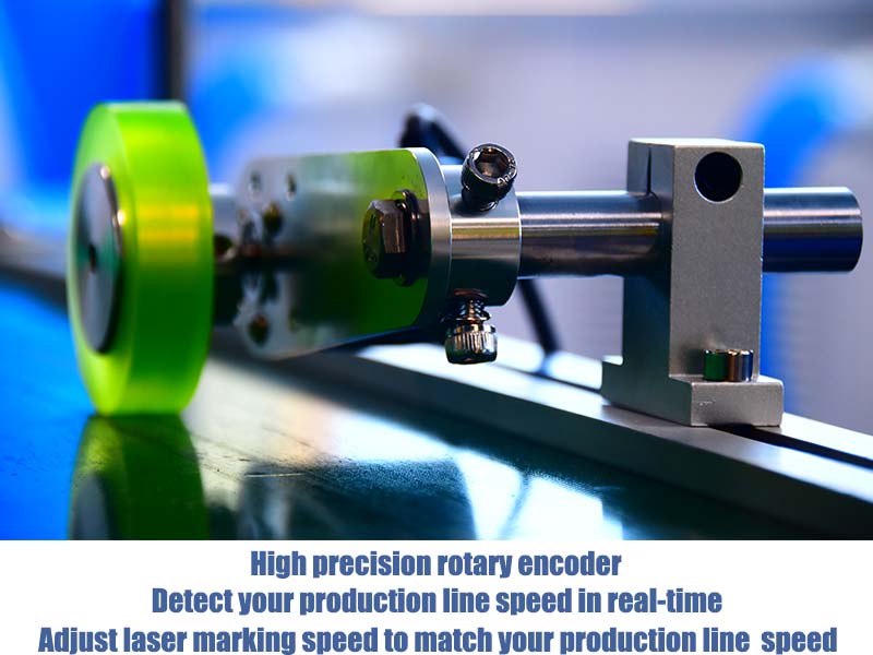 Flying fiber Laser date code printing machine for expiry dateChina