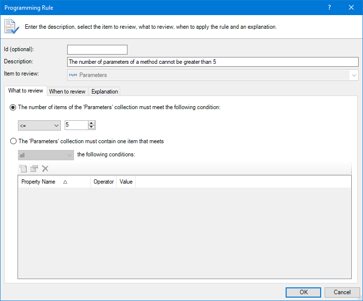 Programming Rules Review Options