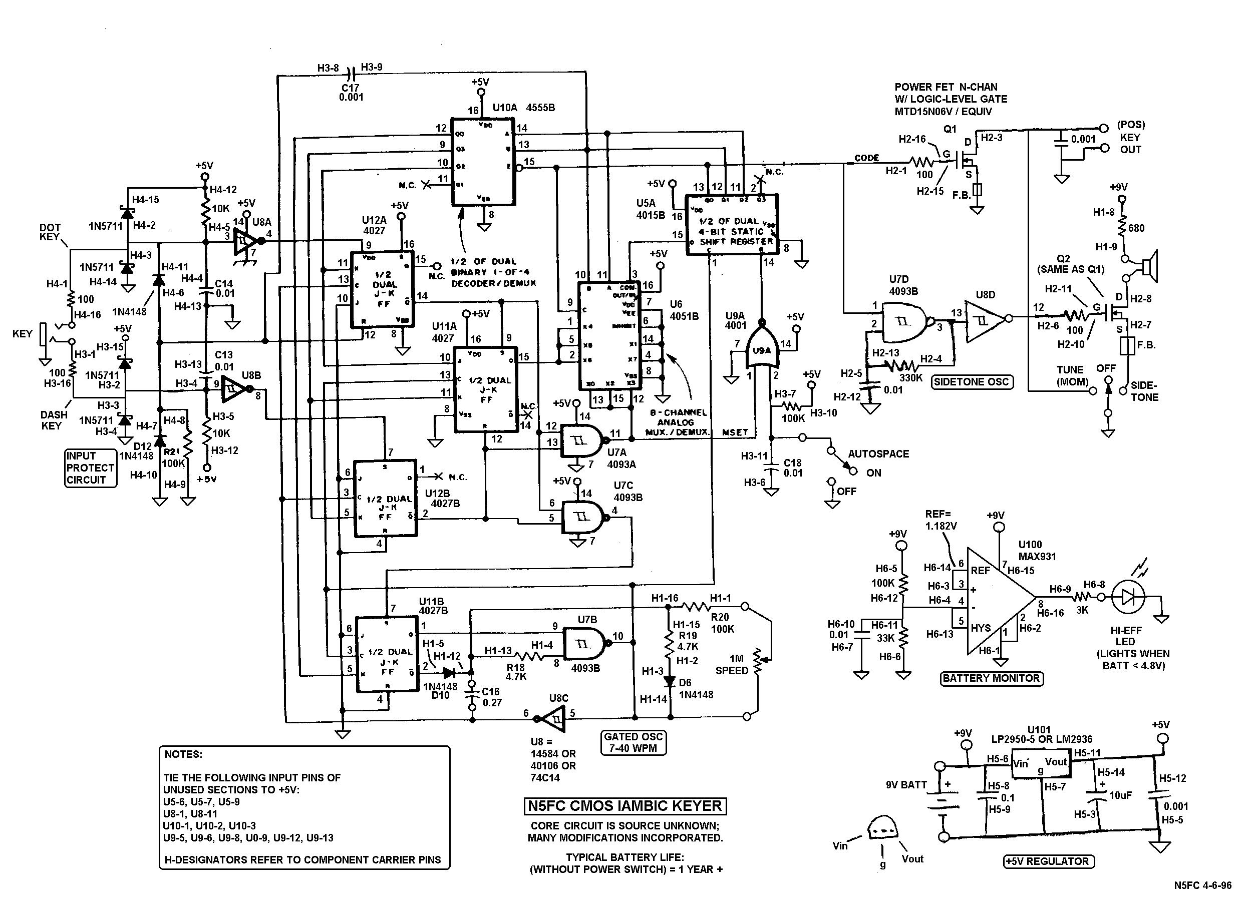 N5ESE's Iambic Keyer (Rev 20041128)