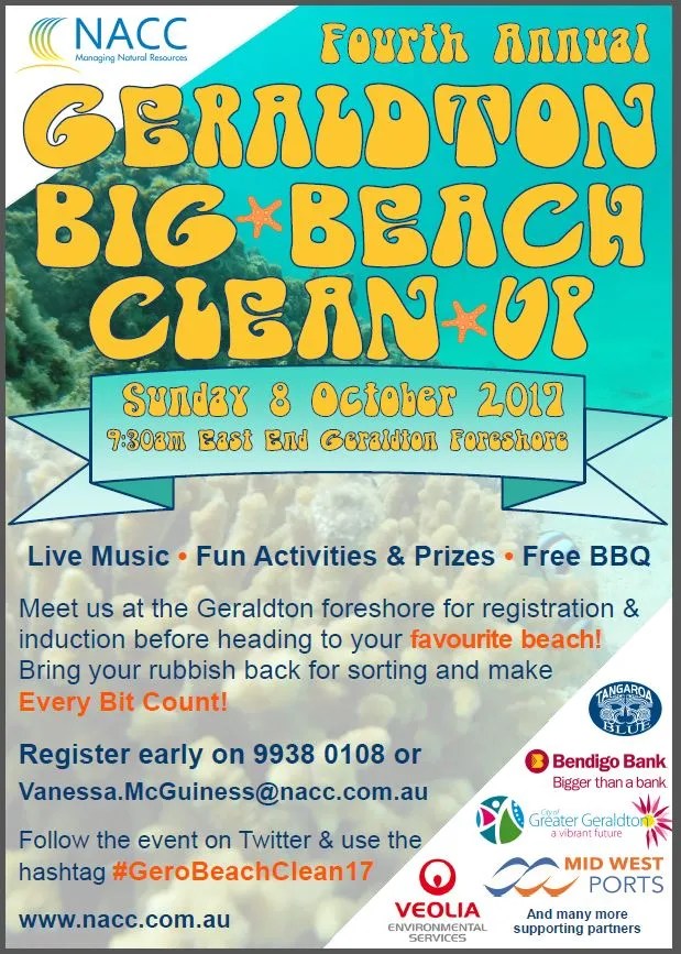 Geraldton Big Beach Clean Up NACC Northern Agricultural Catchments