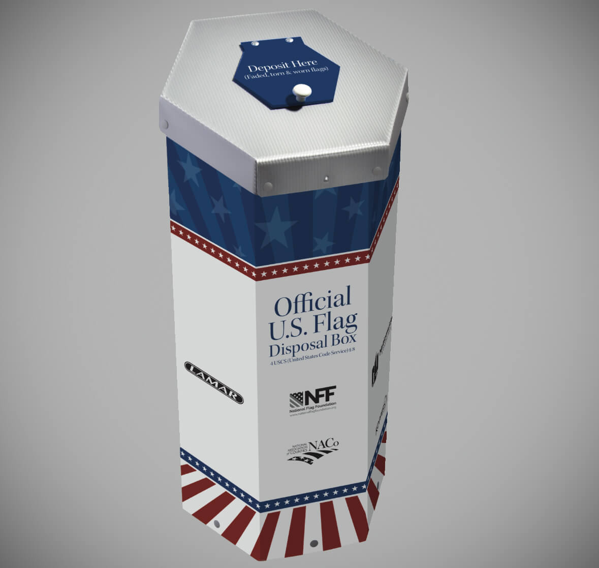 NACo Flag Box NACo