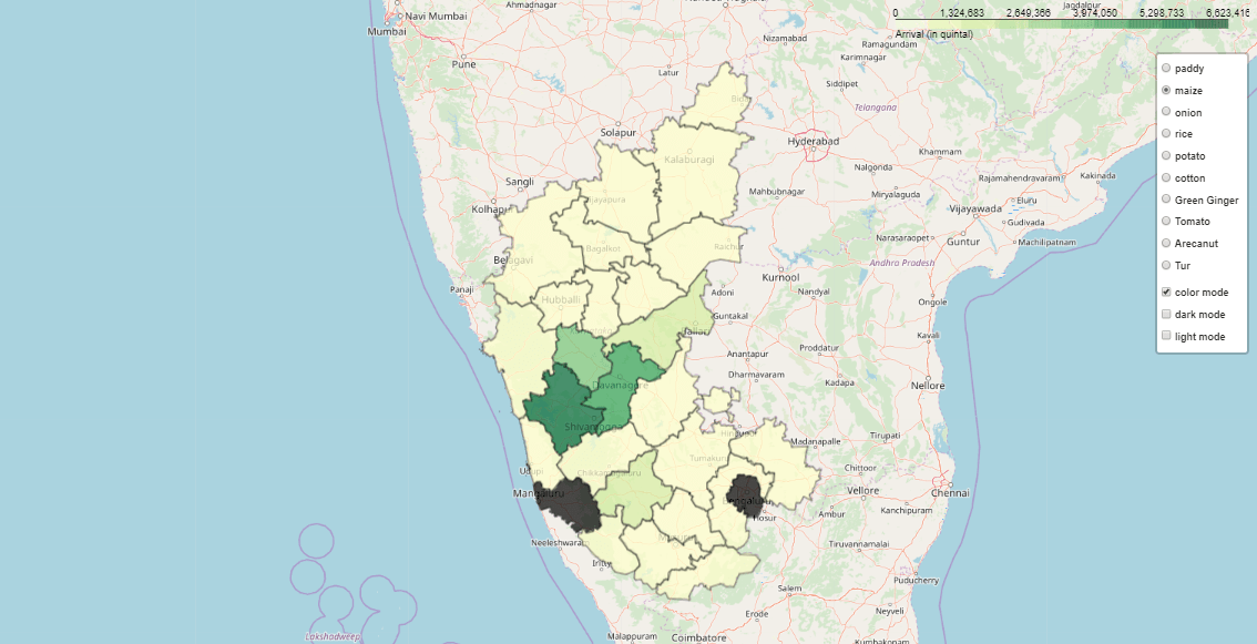 Visualizing Agricultural commodities in karnataka Nagaraj Bhat