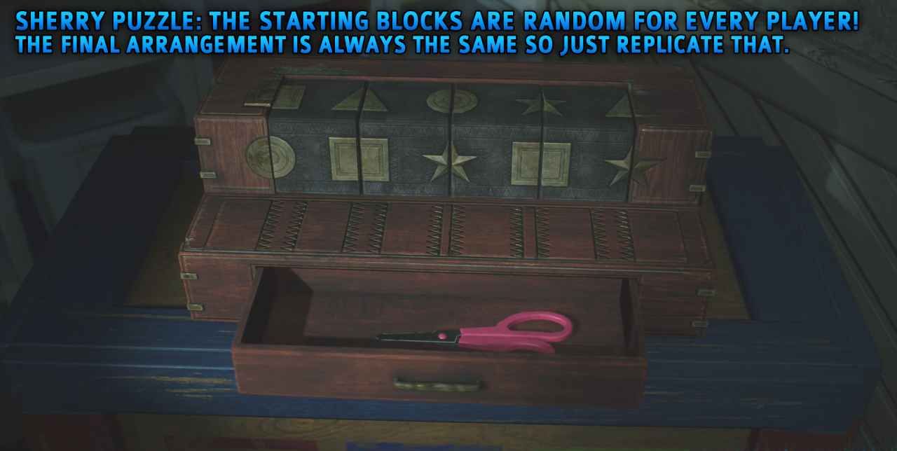 Resident Evil 2 Sherry Puzzle Claire