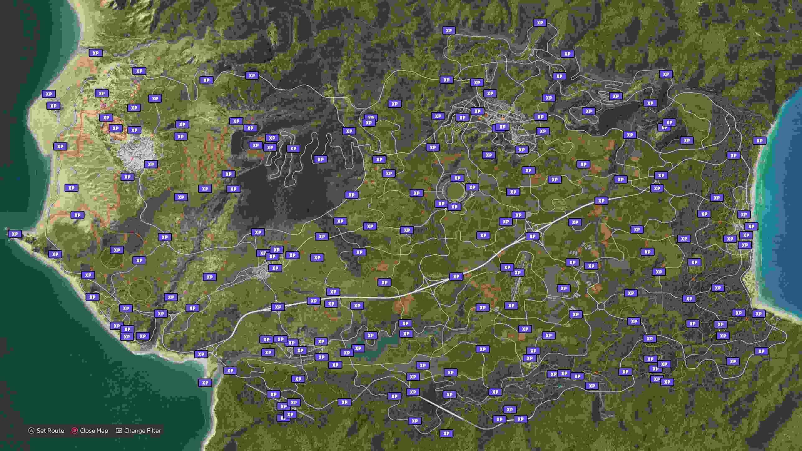 Forza Horizon 5 XP Boards Map naguide