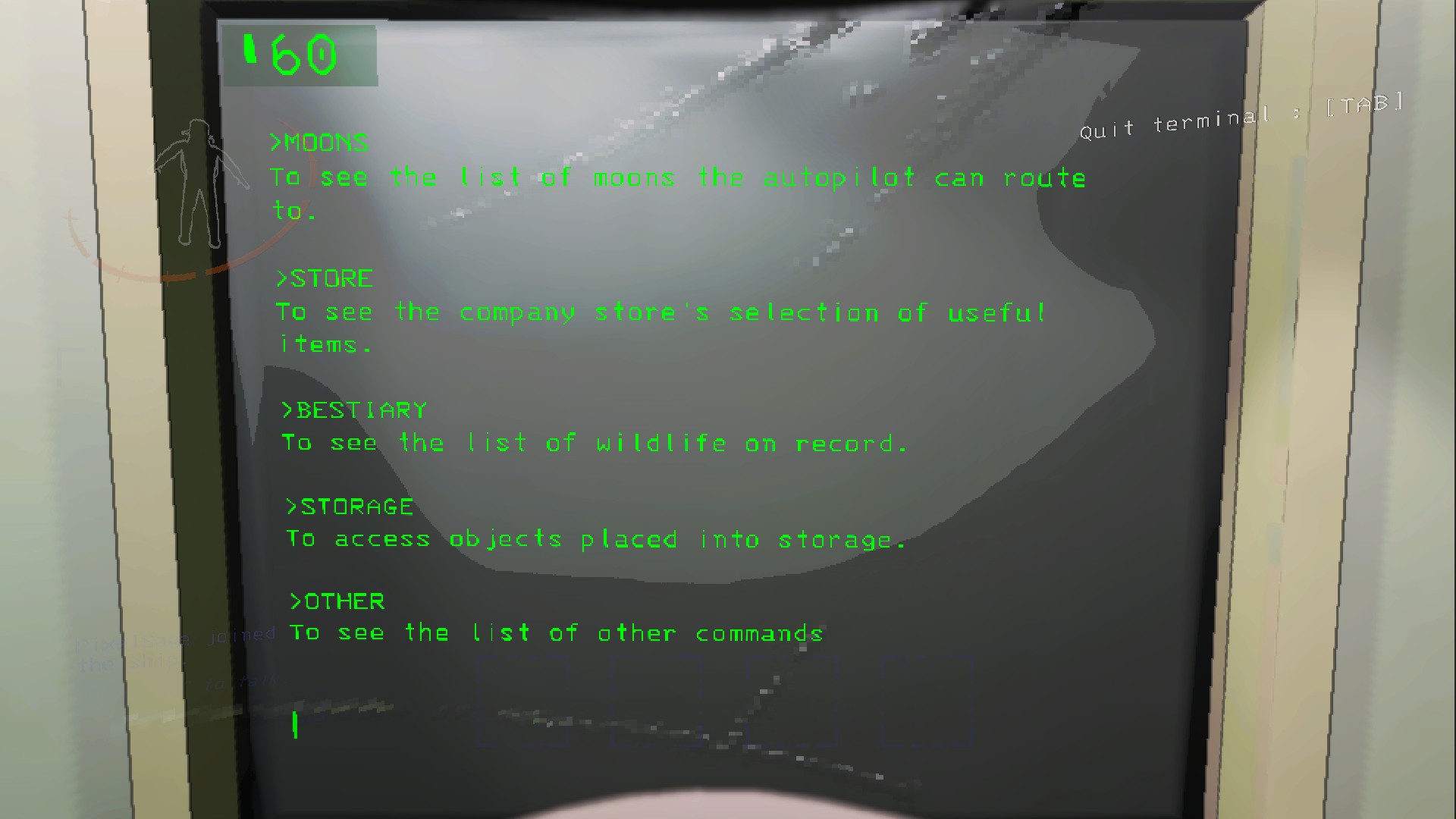 Lethal Company Terminal Guide Shortcuts)
