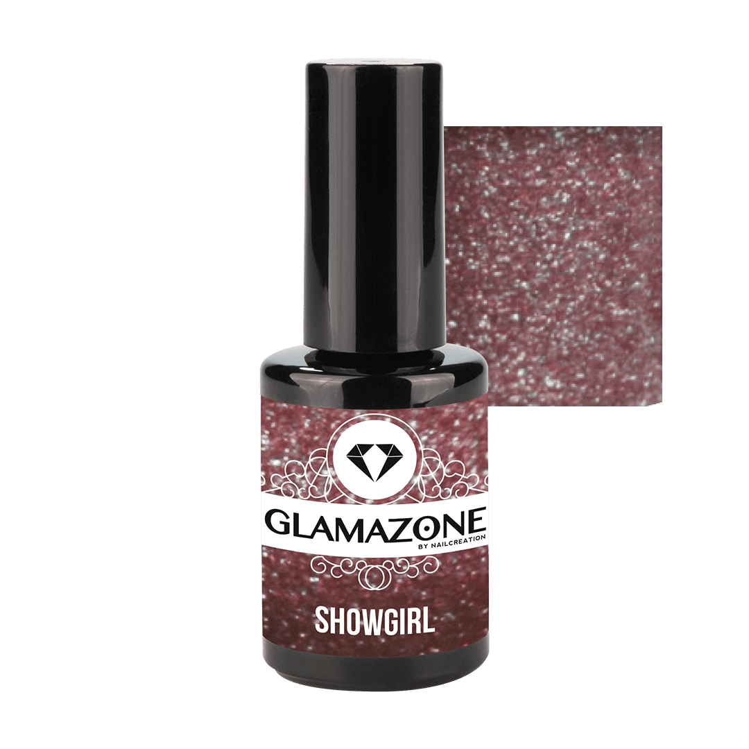 Purple Glitter Gel Polish Showgirl Glamazone Nail Creation