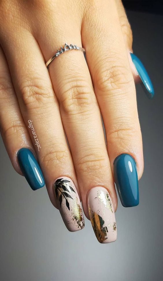 23+ Dark Teal Nails Ideas to Steal This Month Nail Designs Daily