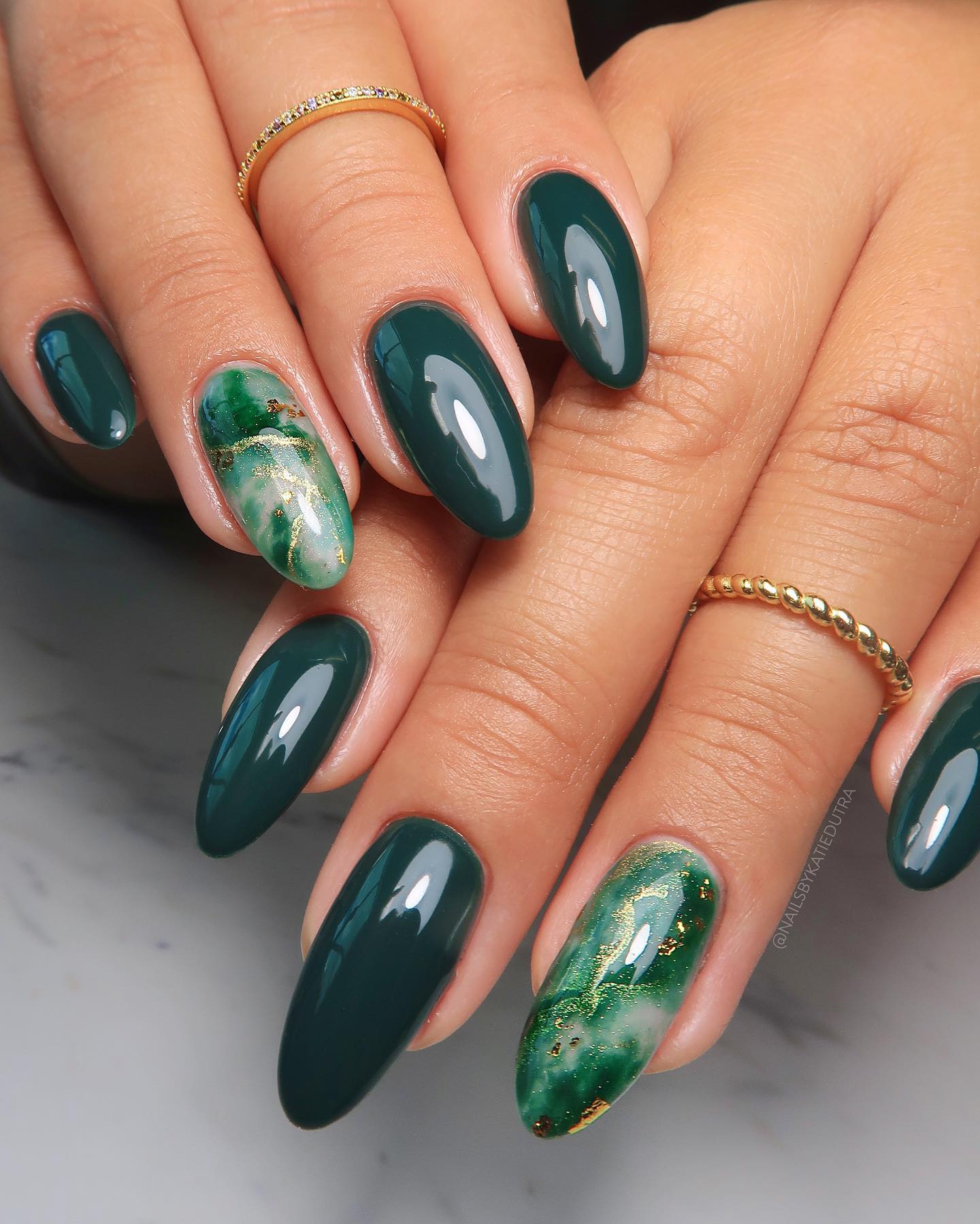 Green with Envy 40+ Stunning Emerald Green Nails Nail Designs Daily