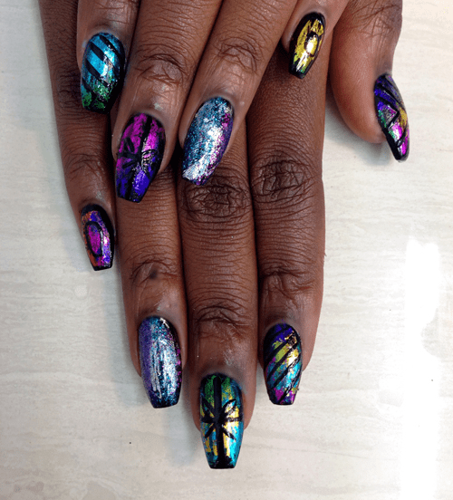 Nail Art Tutorial, Nail Designs, Nail Art How To, Dried Flowers