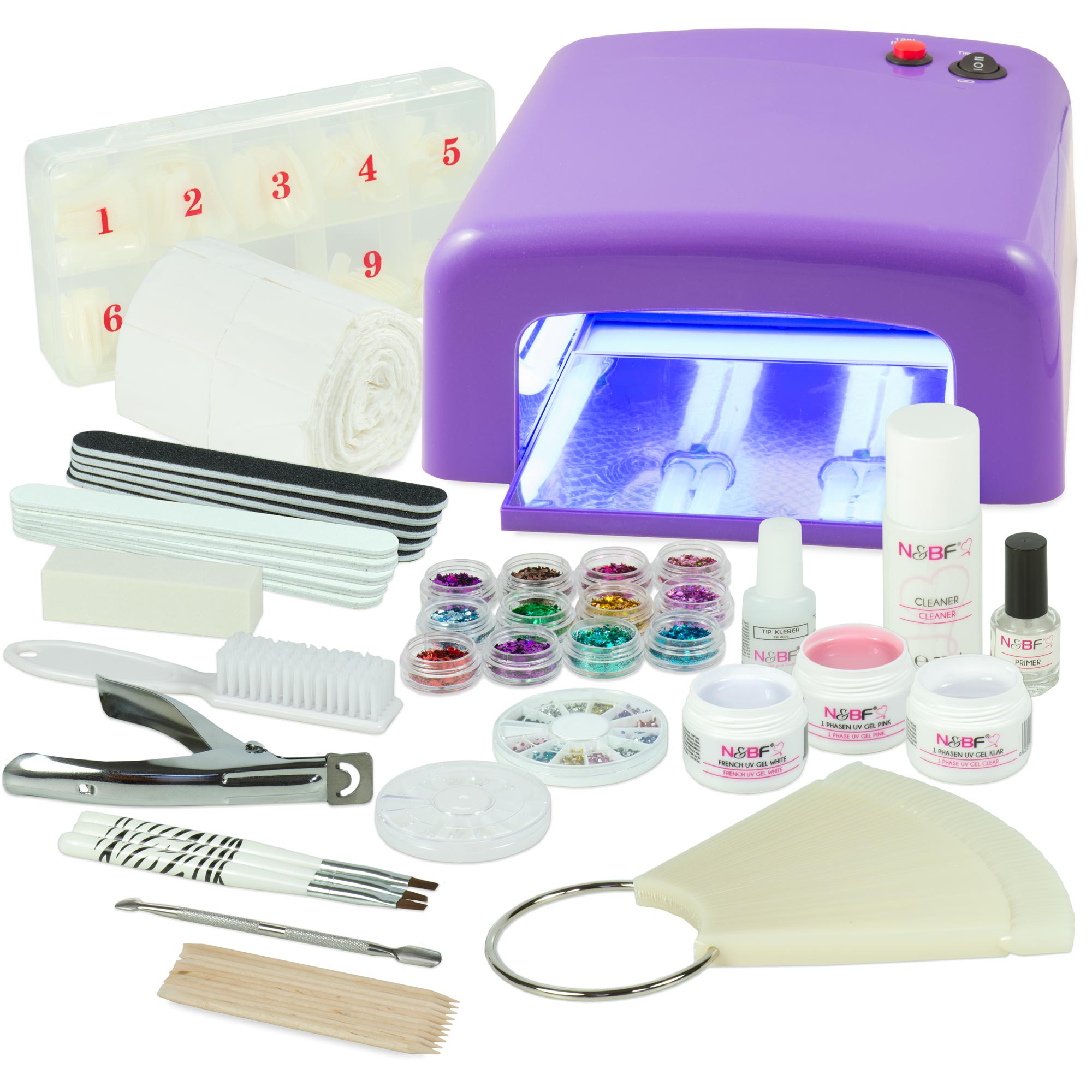 KIT UNHAS GEL COMPLETO COM BROCA KITS UNHAS DE GEL BASICOS