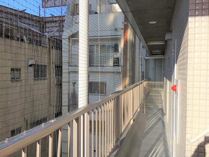 防鳥ネット・フェンス新設工事 ｜施工事例｜ナカ・テクノメタル株式会社