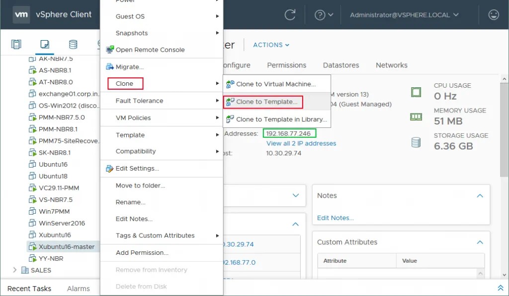 Creating VM Templates in VMware Best Practices