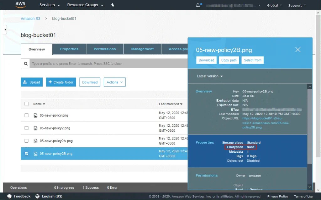 Amazon S3 Bucket Encryption Overview & Setup