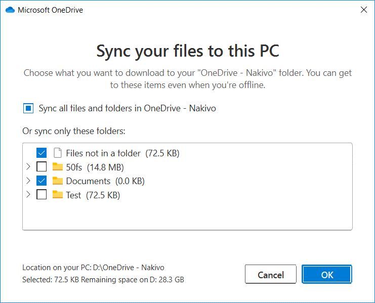 How to Use OneDrive and Configure a Backup Folder