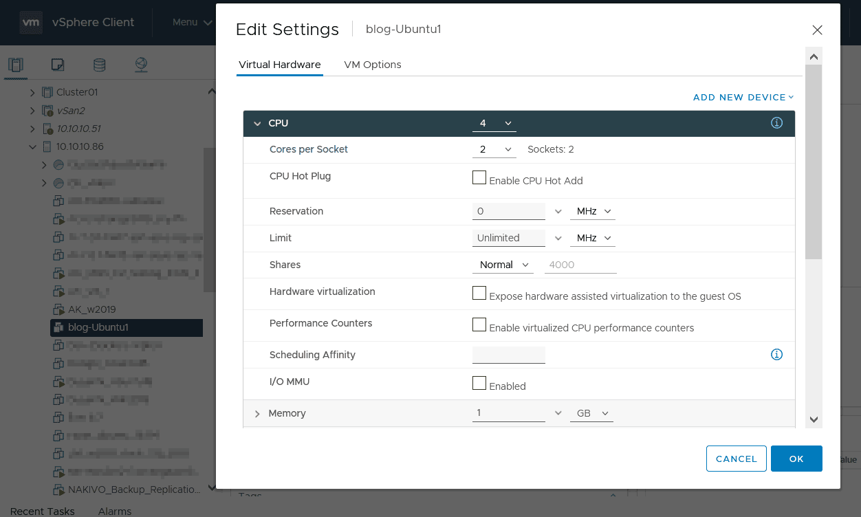 esxi windows cpu多核的设置 原理 详细说明 Bigben 博客园