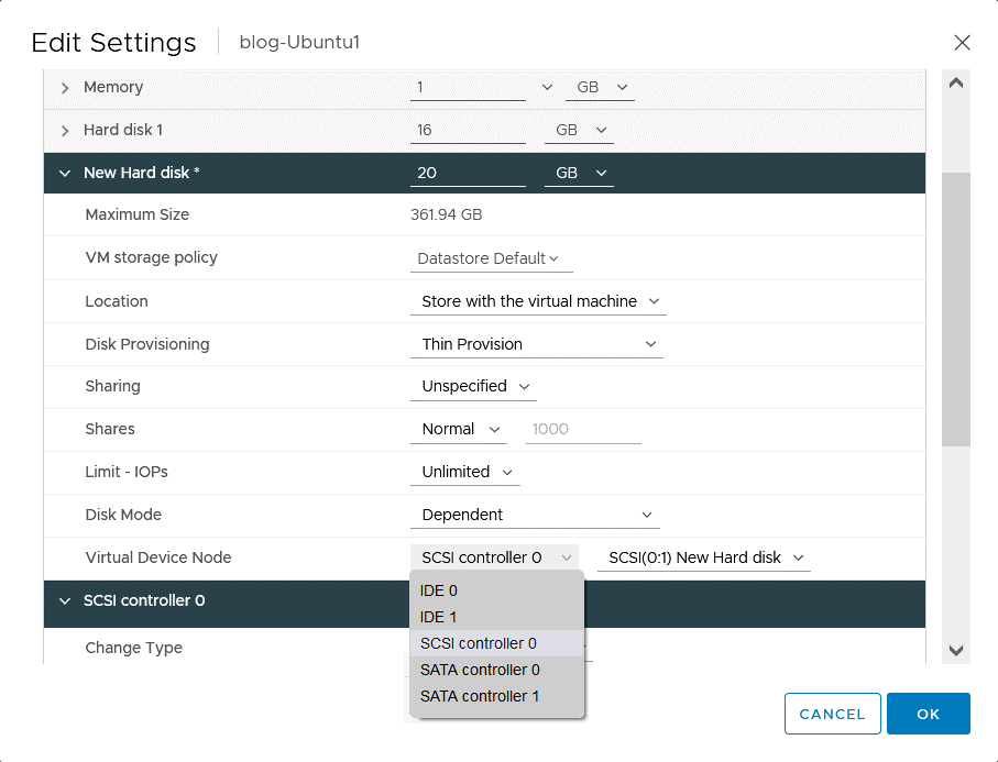 How to Configure a Storage Controller in VMware vSphere